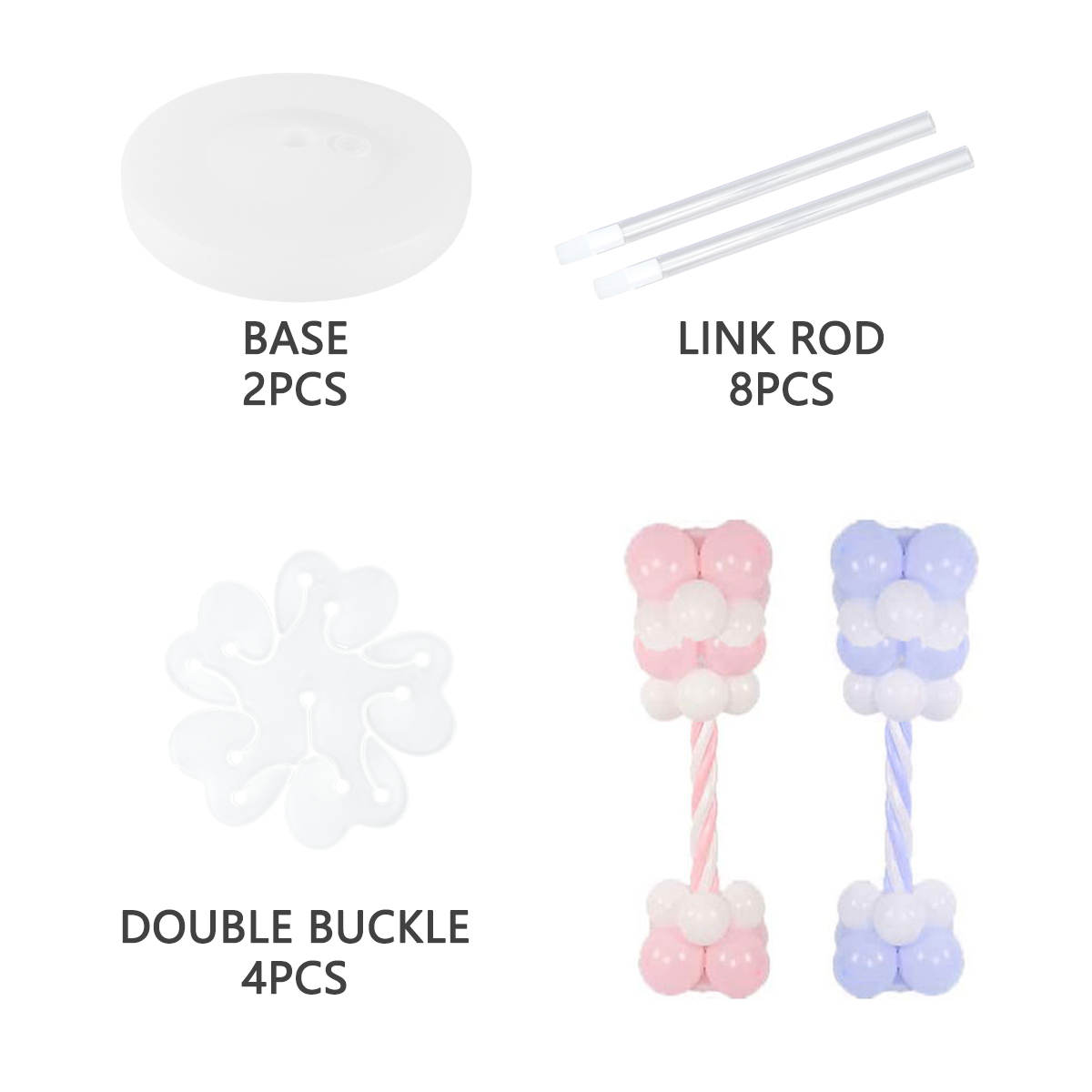 2Sets Balloon Column Stand Kit - Balloon Arch Kit avaliação e preço