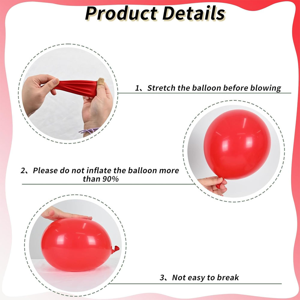 Black Red Blue Latex Balloons  - Balloon Arch Kit avaliação e preço