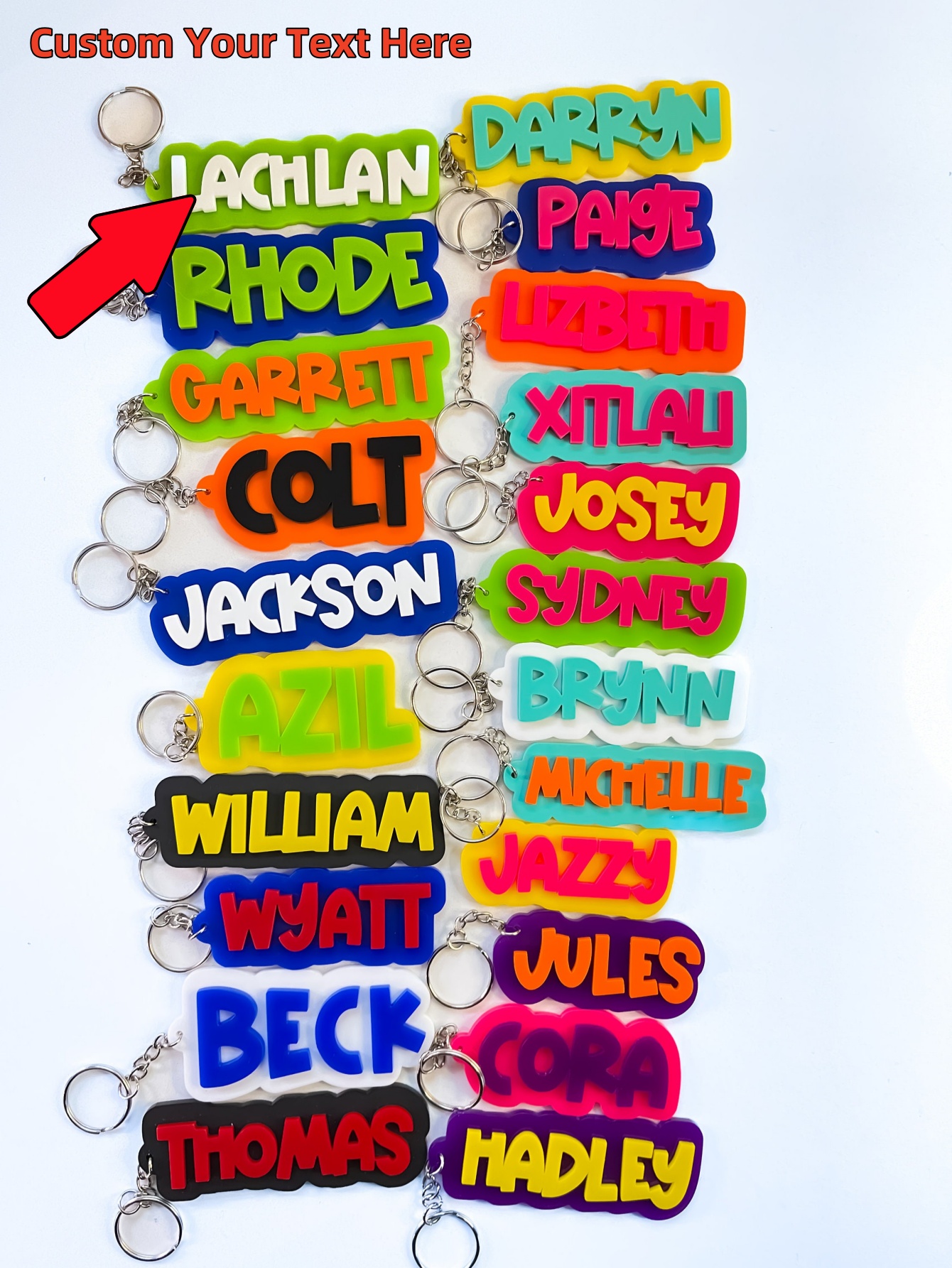 Customized Keyring with Name o - Event Suppliers avaliação e preço