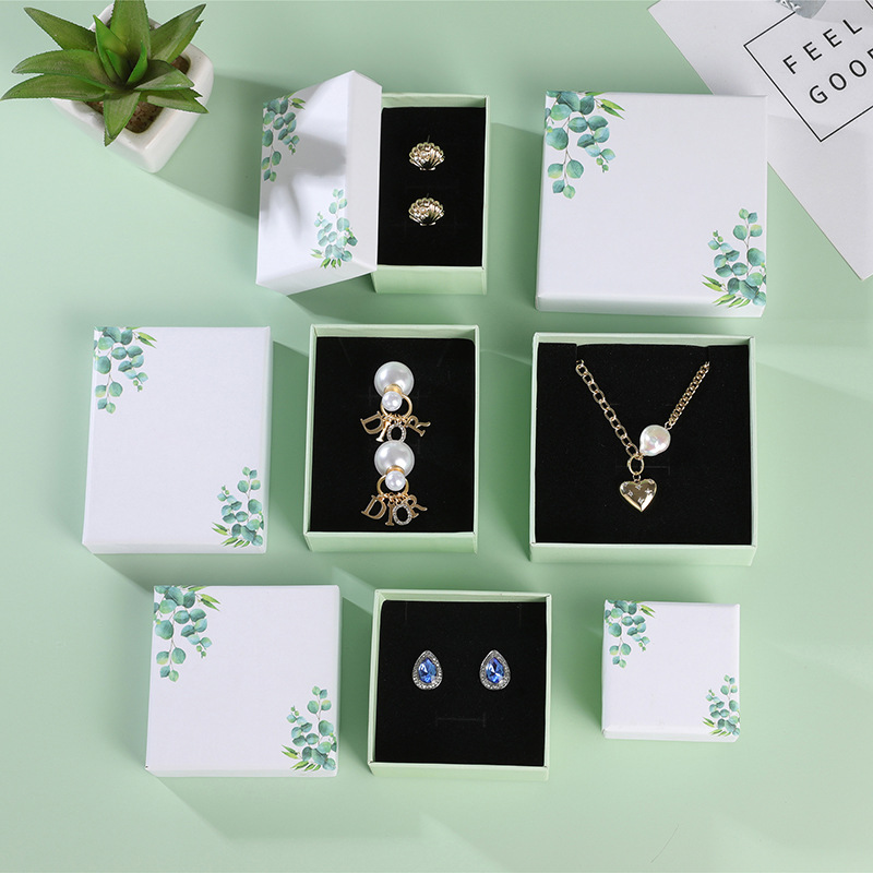 Creative Small Fresh Leaf Jewe - Event Party Box avaliação e preço