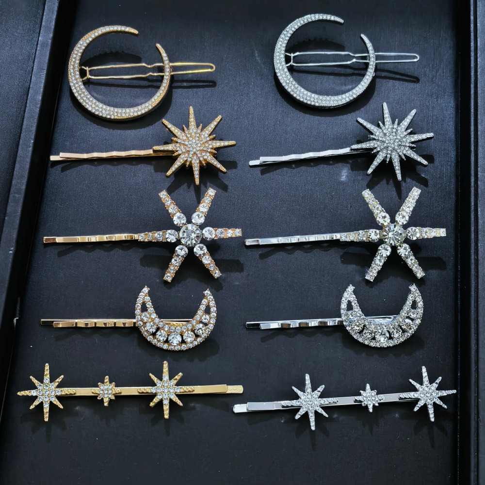 3/4 pcs set Crystal Star Hairp - Event Suppliers avaliação e preço