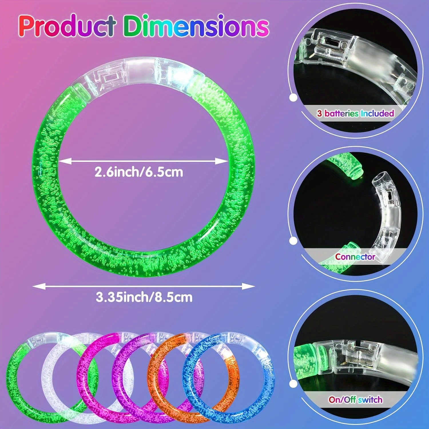 Glow-Up Party Bracelets Pack – - Event & Party Supply avaliação e preço