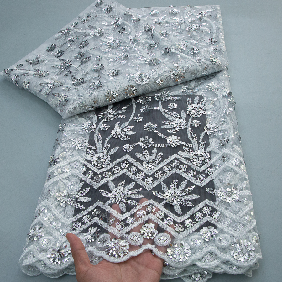 2026 French Sequins Lace Fabri - Glitter Tablecloth avaliação e preço