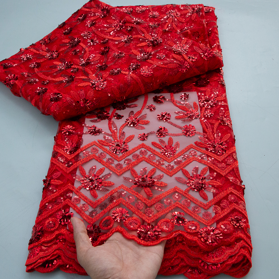2026 French Sequins Lace Fabri - Glitter Tablecloth avaliação e preço