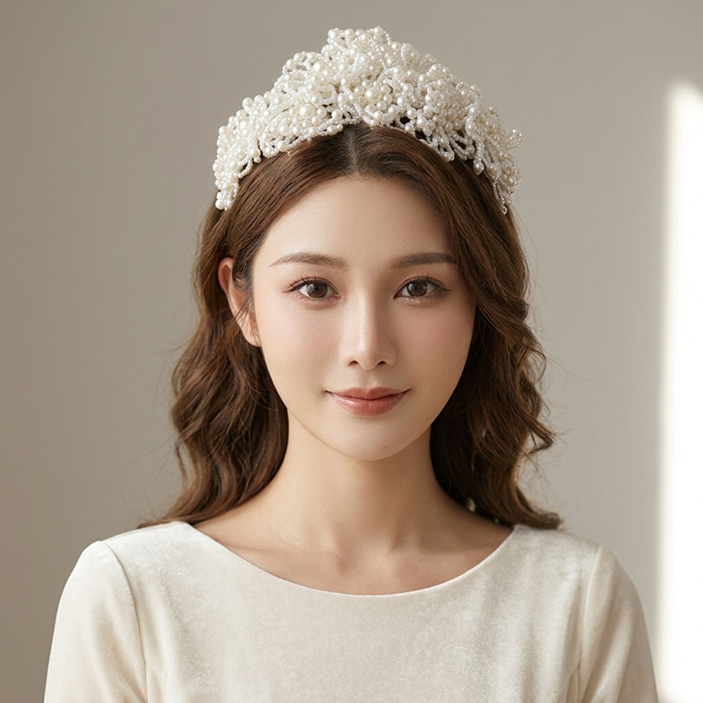 Pearl Crown Headpiece For Wedd - Event Suppliers avaliação e preço