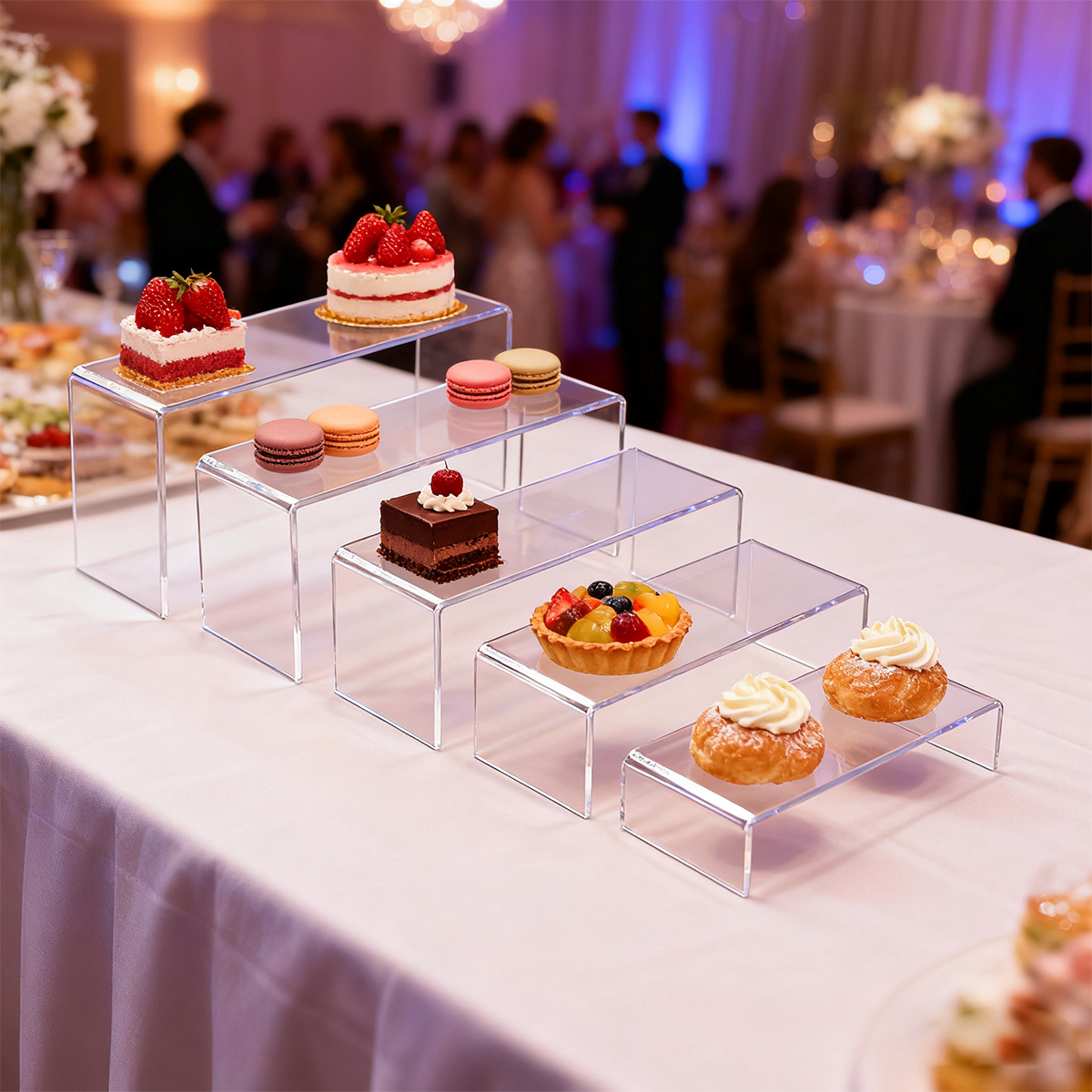 5pcs Acrylic Dessert Display S - Cupcake Stand Tier avaliação e preço