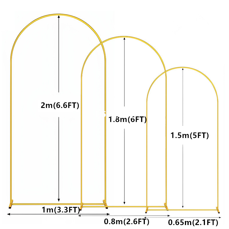 1pc Gold Metal Arch Backdrop S - Balloon Arch Kit avaliação e preço