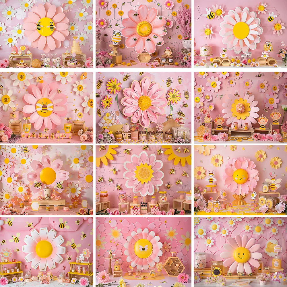 Mocsicka Sweet Daisy Girl Birt - Dessert Table Backdrop avaliação e preço