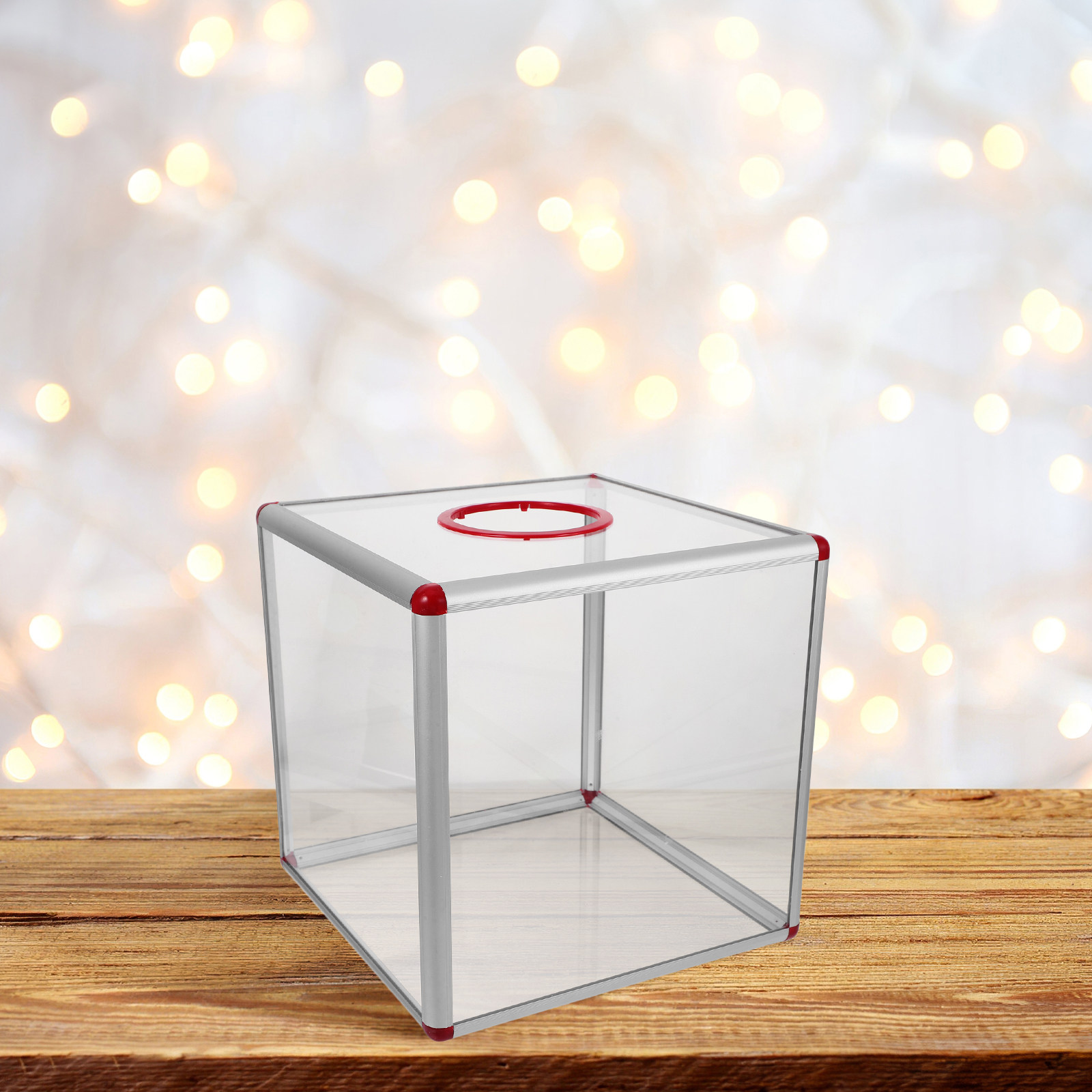Large Clear Acrylic Raffle Box - Event Party Box avaliação e preço