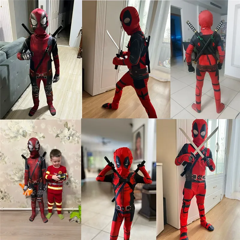 3-12Y Kids Deadpool Costume wi - Party Favor Bag avaliação e preço