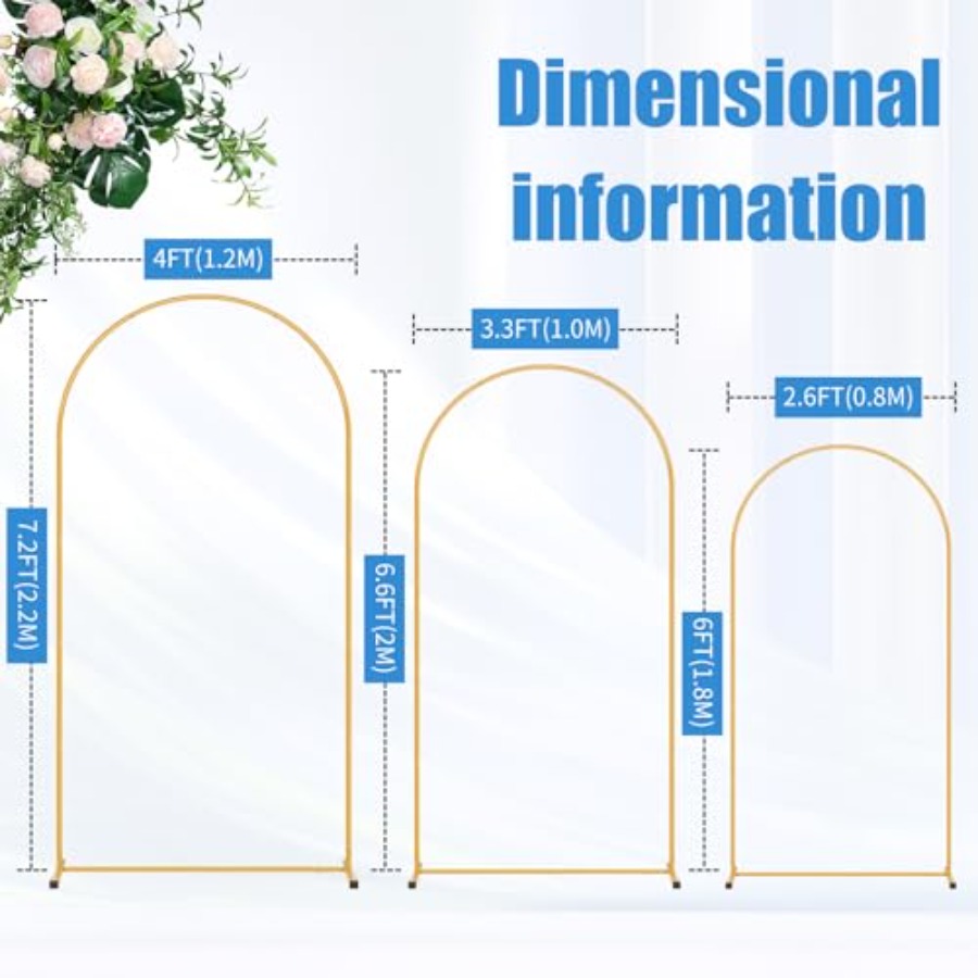 Metal Arch Backdrop Stand Set  - Balloon Arch Kit avaliação e preço