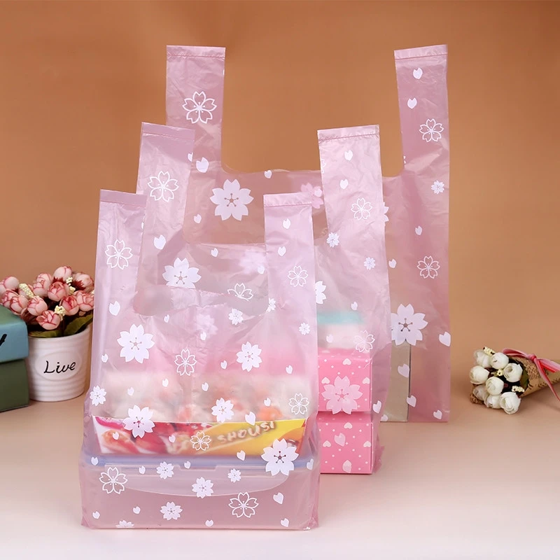 100Pcs/bag Pink Sakura Vest Ba - Event Party Shop avaliação e preço