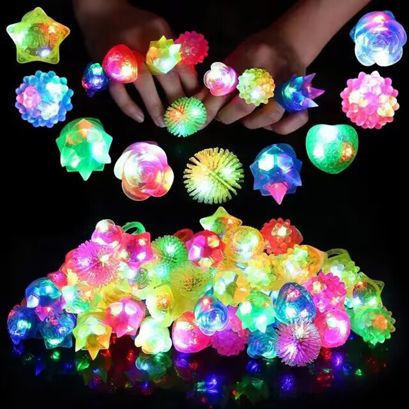 20/30/50pcs Glowing Rings LED  - Cotton Candy Cone avaliação e preço