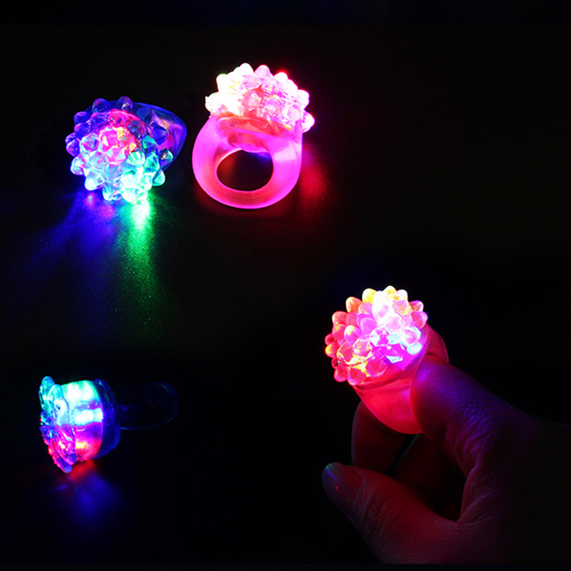 20/30/50pcs Glowing Rings LED  - Cotton Candy Cone avaliação e preço