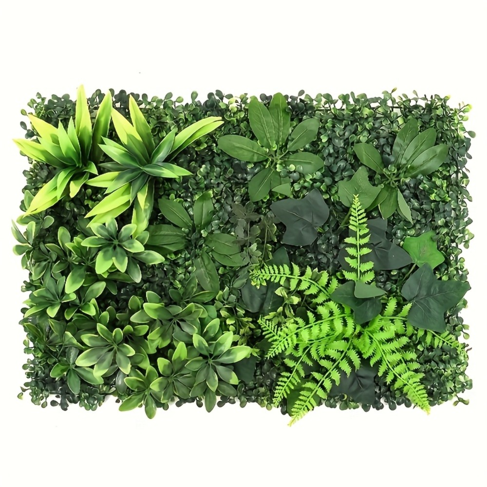 1PC Artificial Simulation Gree - Flower Wall Panel avaliação e preço