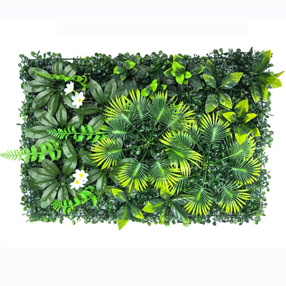 1PC Artificial Simulation Gree - Flower Wall Panel avaliação e preço
