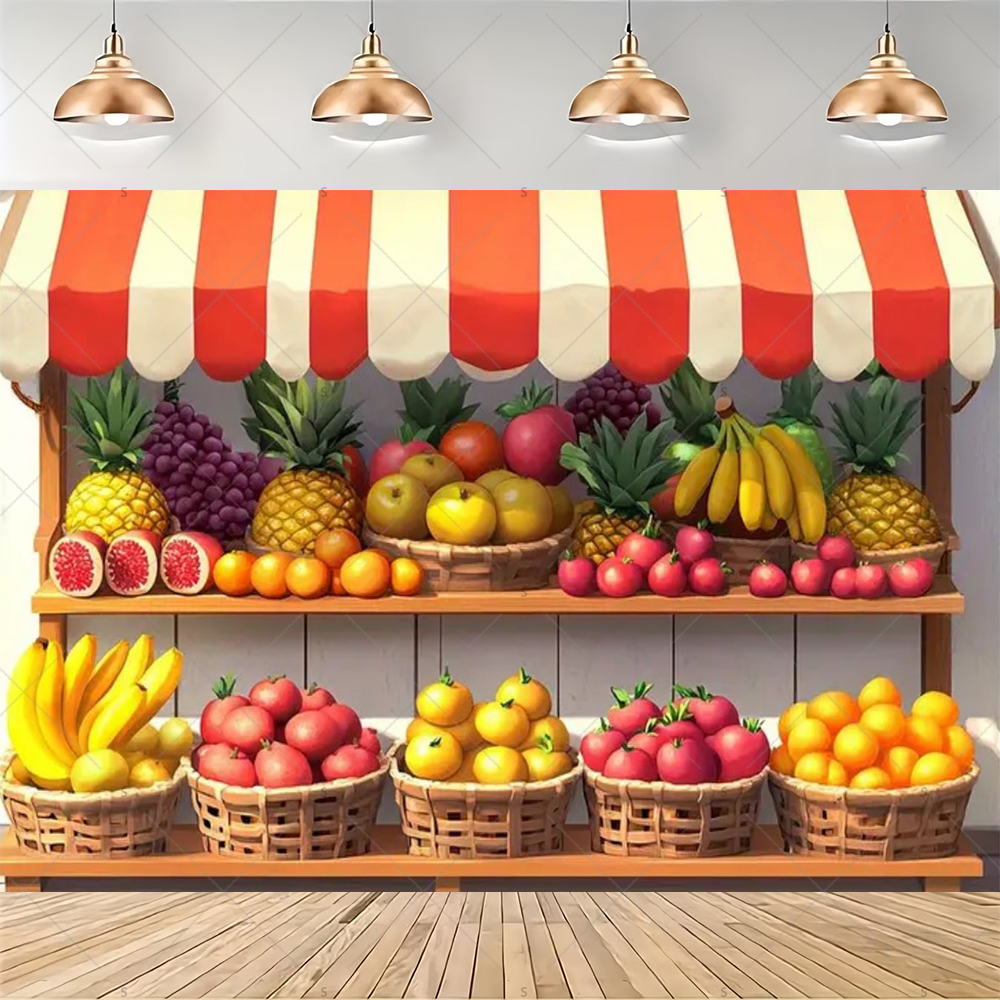 Colorful Supermarket Shelf Bac - Party Event Supply Store avaliação e preço