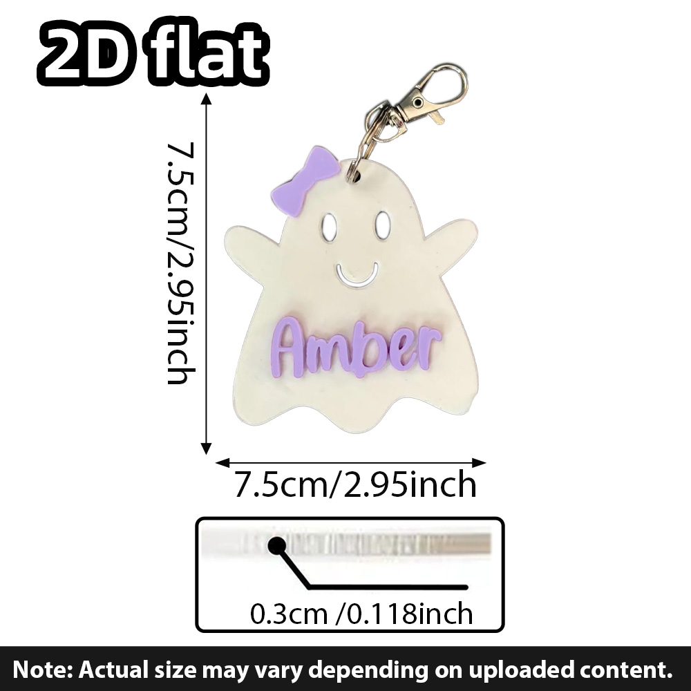 Personalized Ghost Keychain, G - Party Favor Bag avaliação e preço