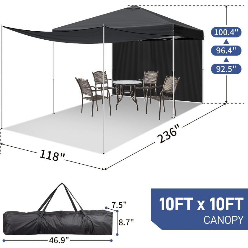 10X10Ft Pop Up Canopy Tent Ins - Event & Party Supply avaliação e preço