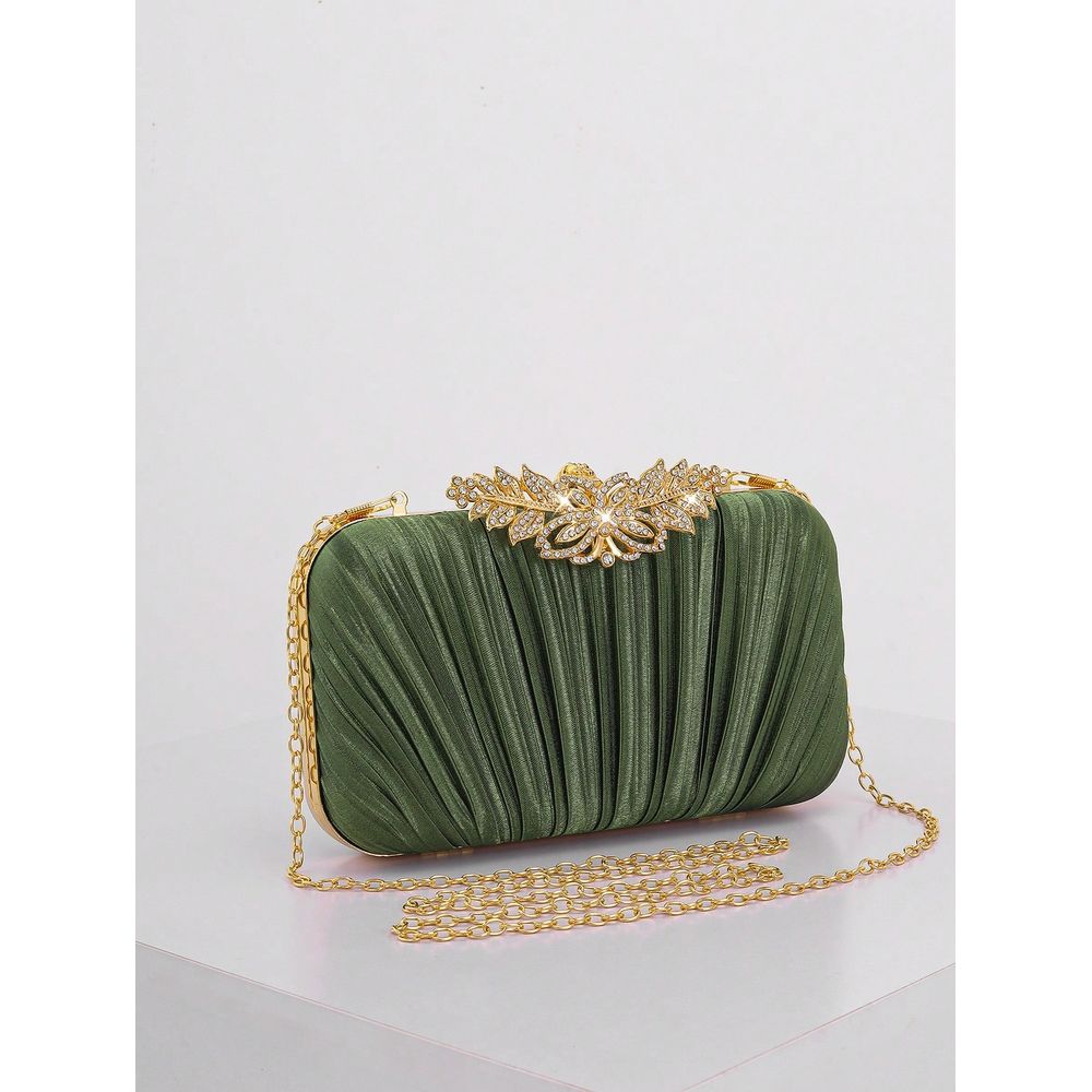 Fashion Rhinestone Decor Flap  - Event Party Box avaliação e preço