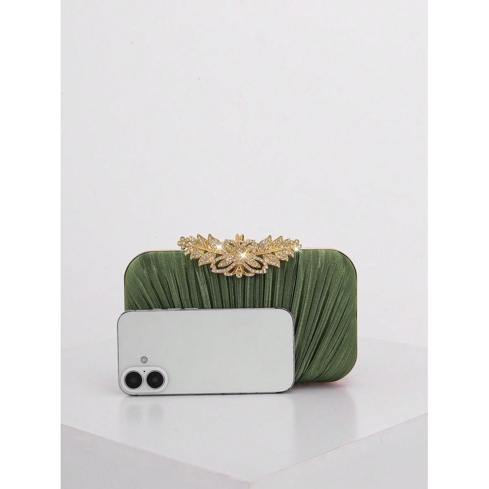 Fashion Rhinestone Decor Flap  - Event Party Box avaliação e preço