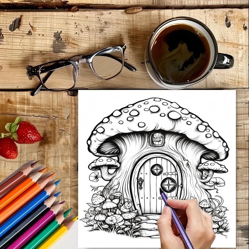 Coloring Book Fairy Door for A - Supply Event avaliação e preço