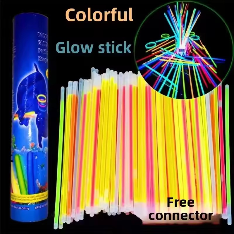 50/100Pcs Fluorescence Sticks  - Cotton Candy Cone avaliação e preço