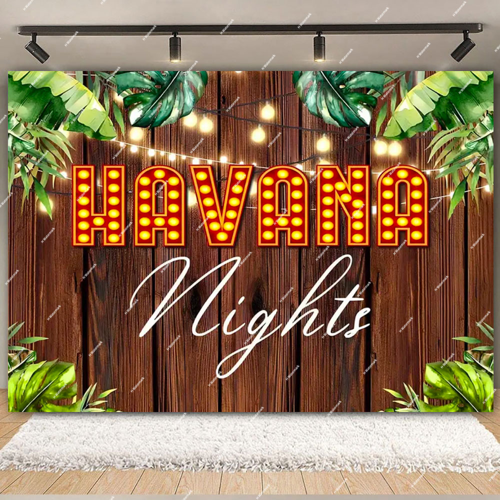 Havana Nights Backdrop Birthda - Dessert Table Backdrop avaliação e preço