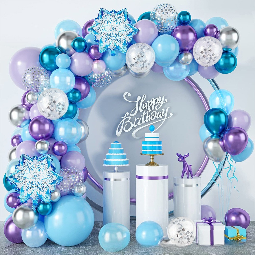 Winter Wonderland Snowflake Ba - Balloon Arch Kit avaliação e preço