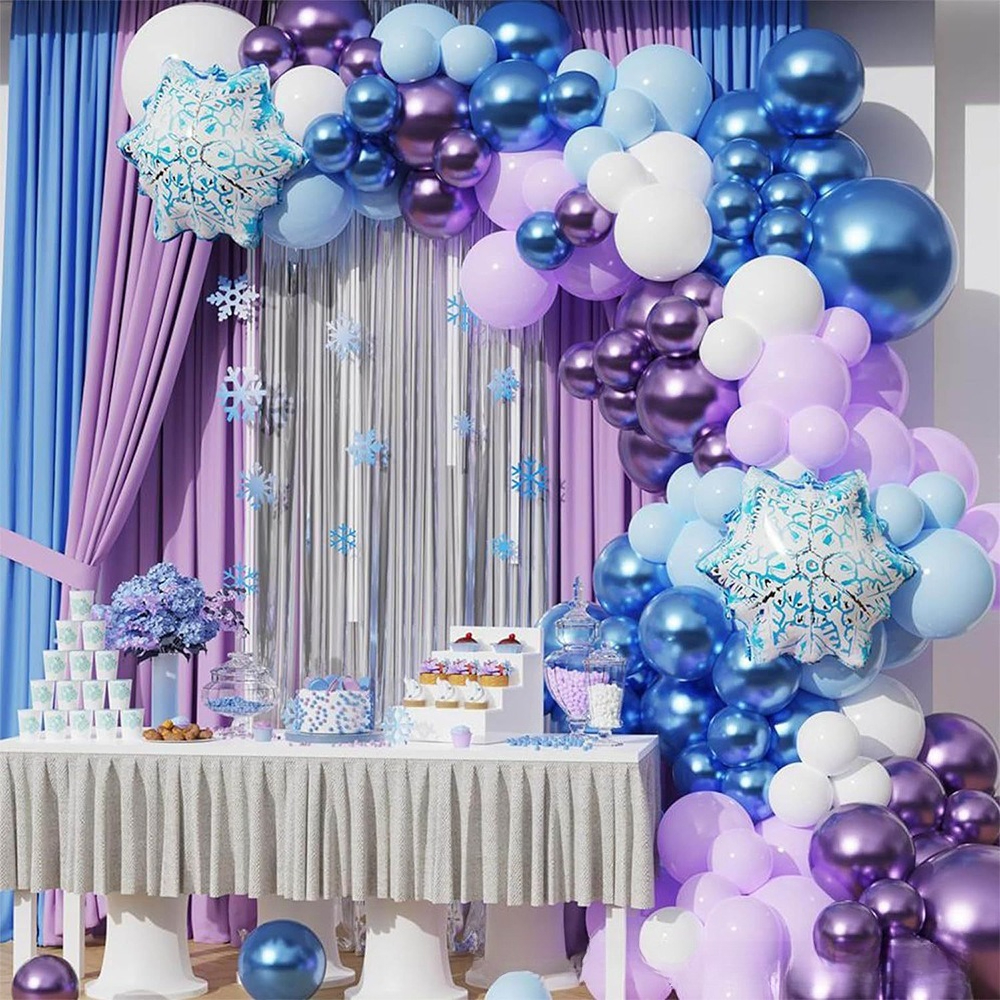 Winter Wonderland Snowflake Ba - Balloon Arch Kit avaliação e preço