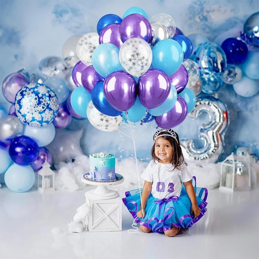 Winter Wonderland Snowflake Ba - Balloon Arch Kit avaliação e preço