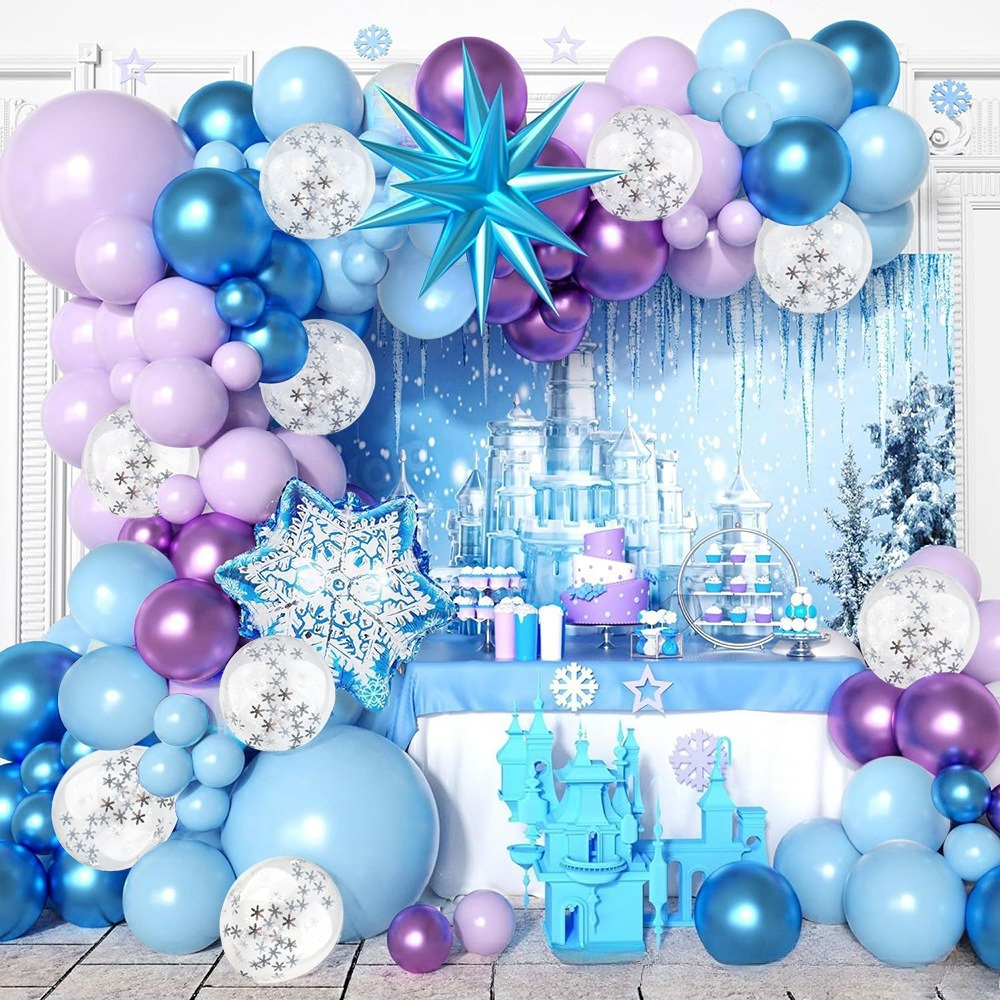 Winter Wonderland Snowflake Ba - Balloon Arch Kit avaliação e preço