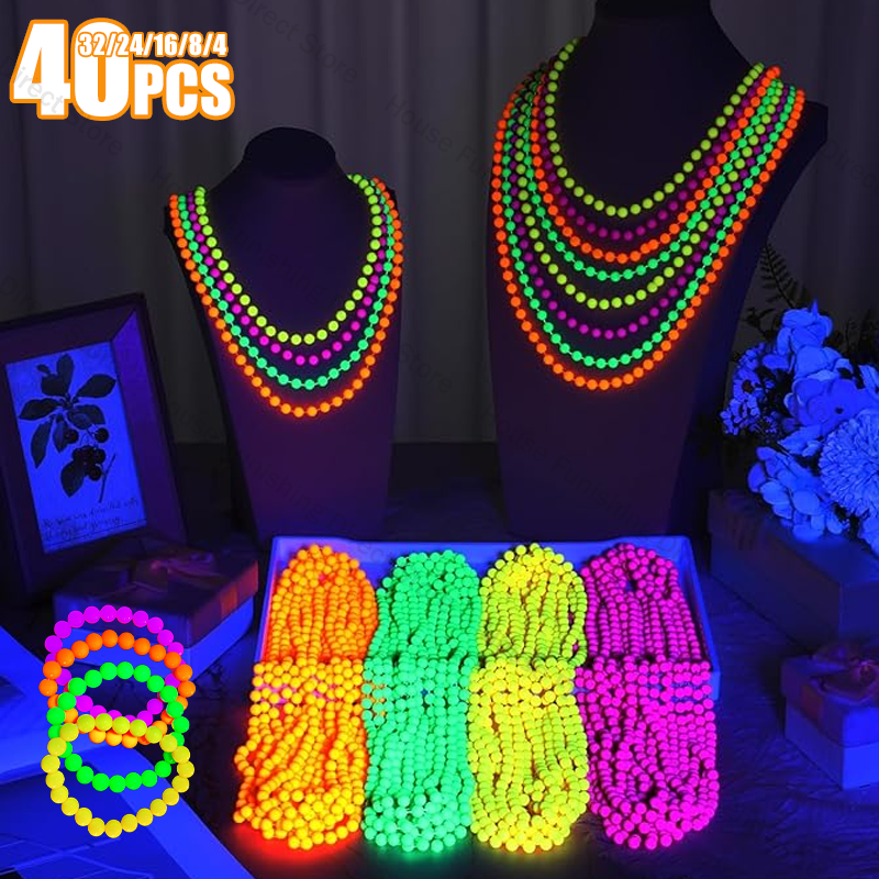 New Fluorescent Neon Necklace  - Cotton Candy Cone avaliação e preço