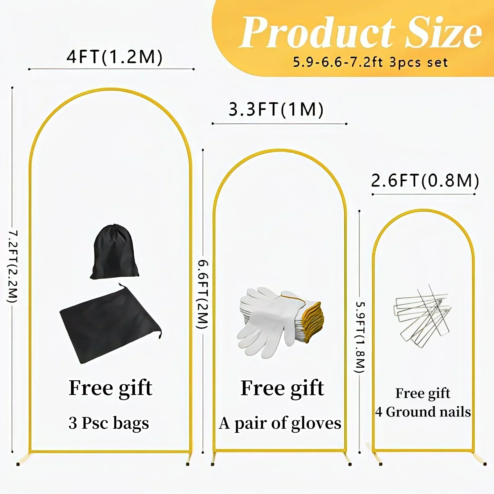 EU Warehouse Gold Metal Balloo - Balloon Arch Kit avaliação e preço