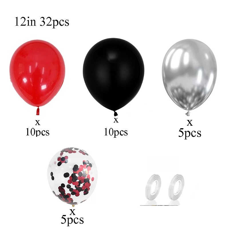 32pcs Balloon Set with Red and - Balloon Pump Hand avaliação e preço