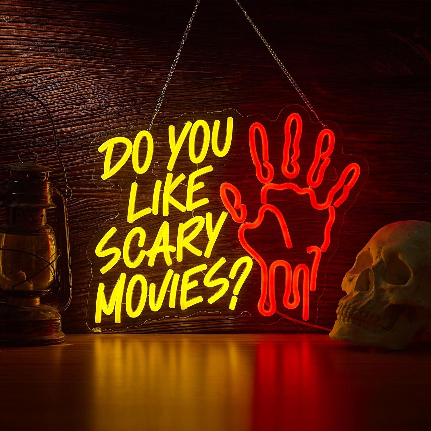 Do You Like Scary Movies Neon  - Neon Sign Party avaliação e preço