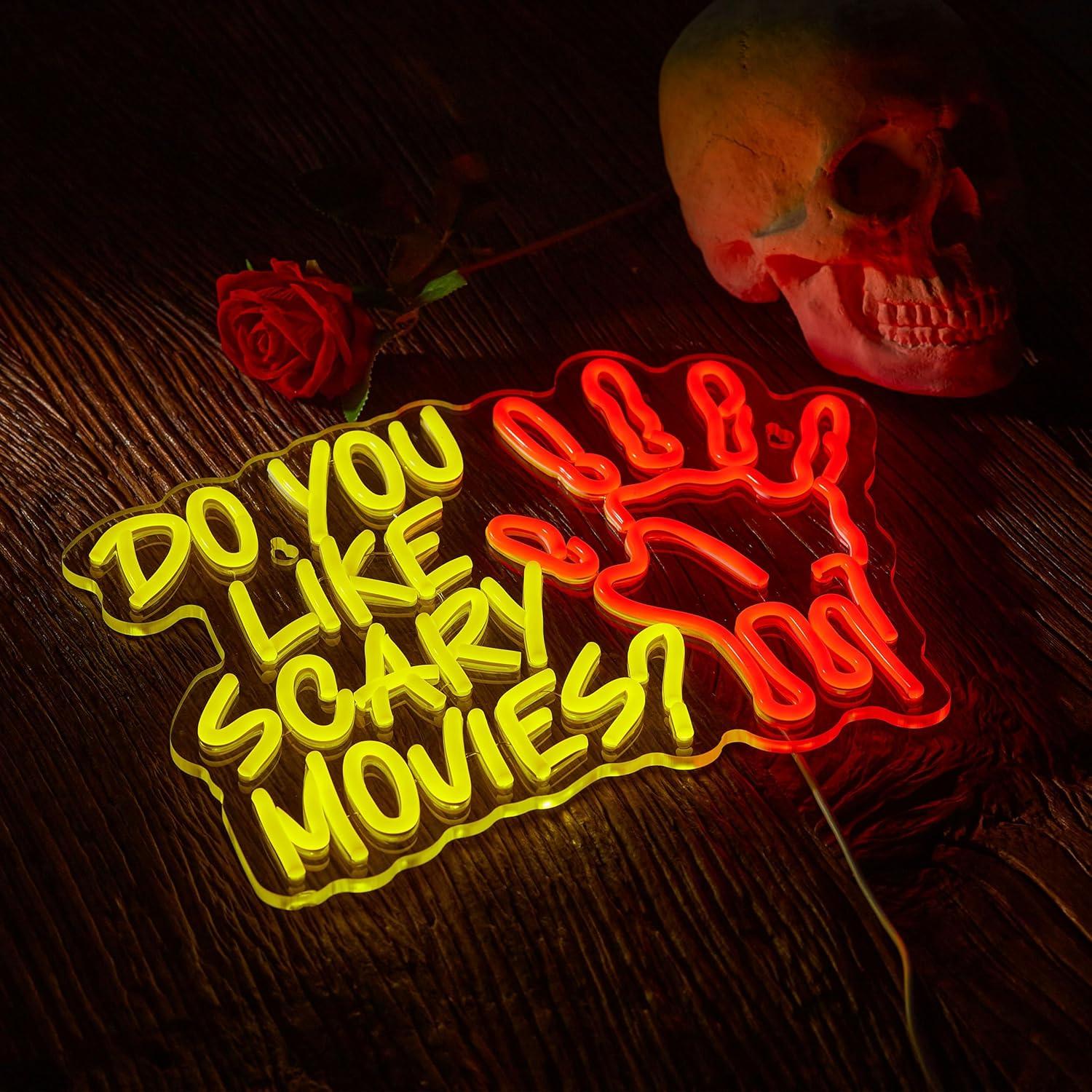 Do You Like Scary Movies Neon  - Neon Sign Party avaliação e preço