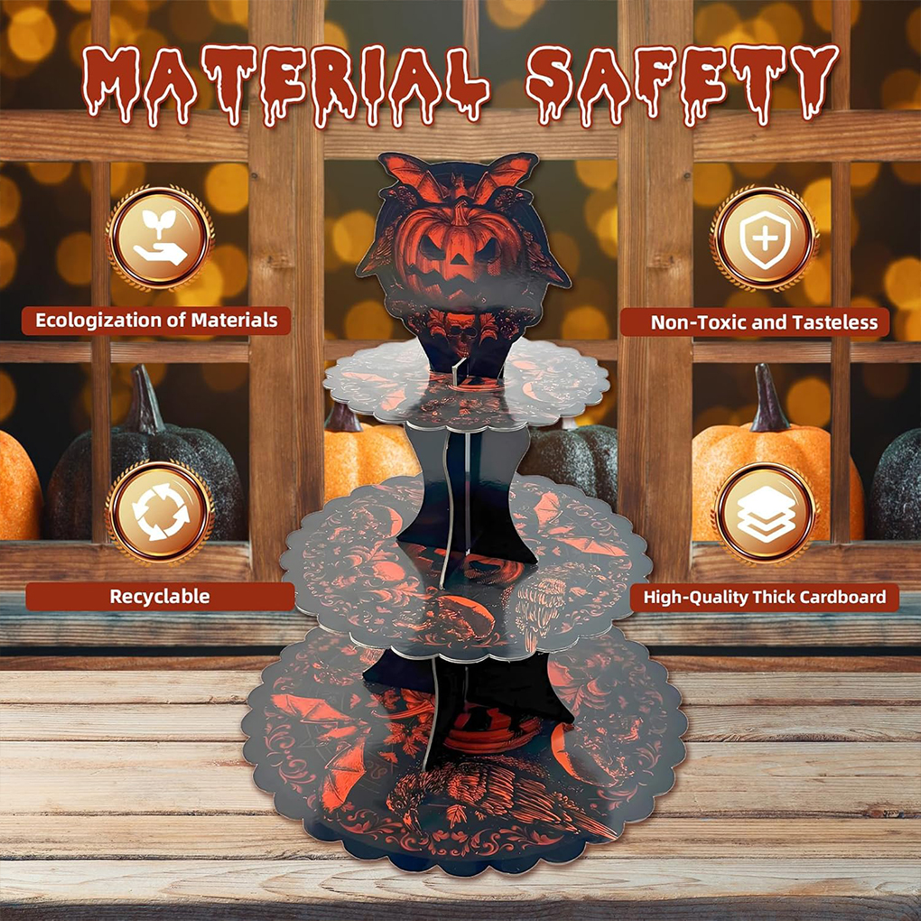 Halloween Cake Stand Pumpkin B - Cupcake Stand Tier avaliação e preço