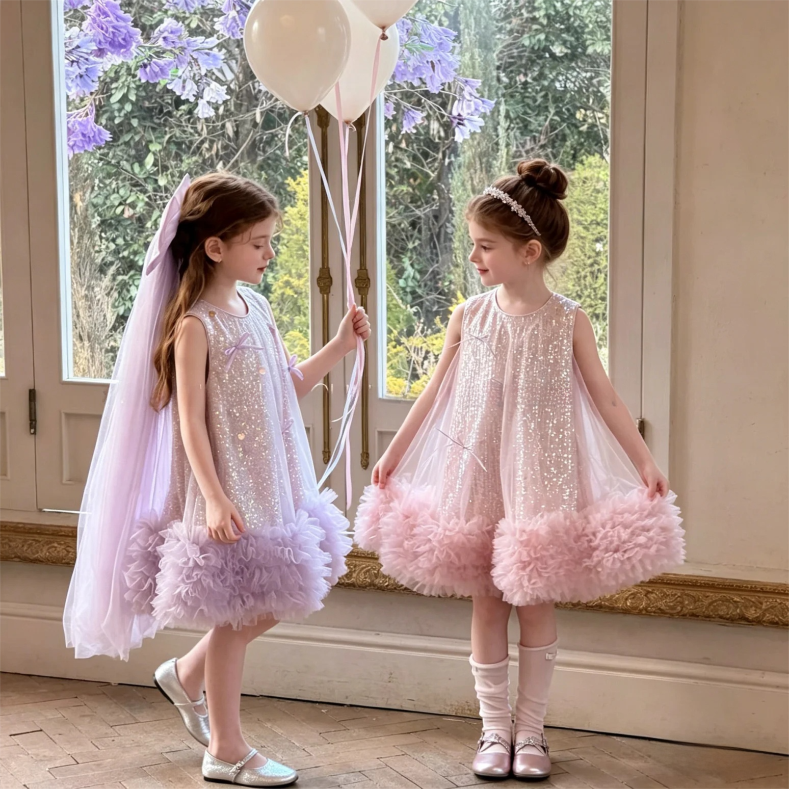 Toddler Girls Sparkly Tulle Tu - Glitter Tablecloth avaliação e preço
