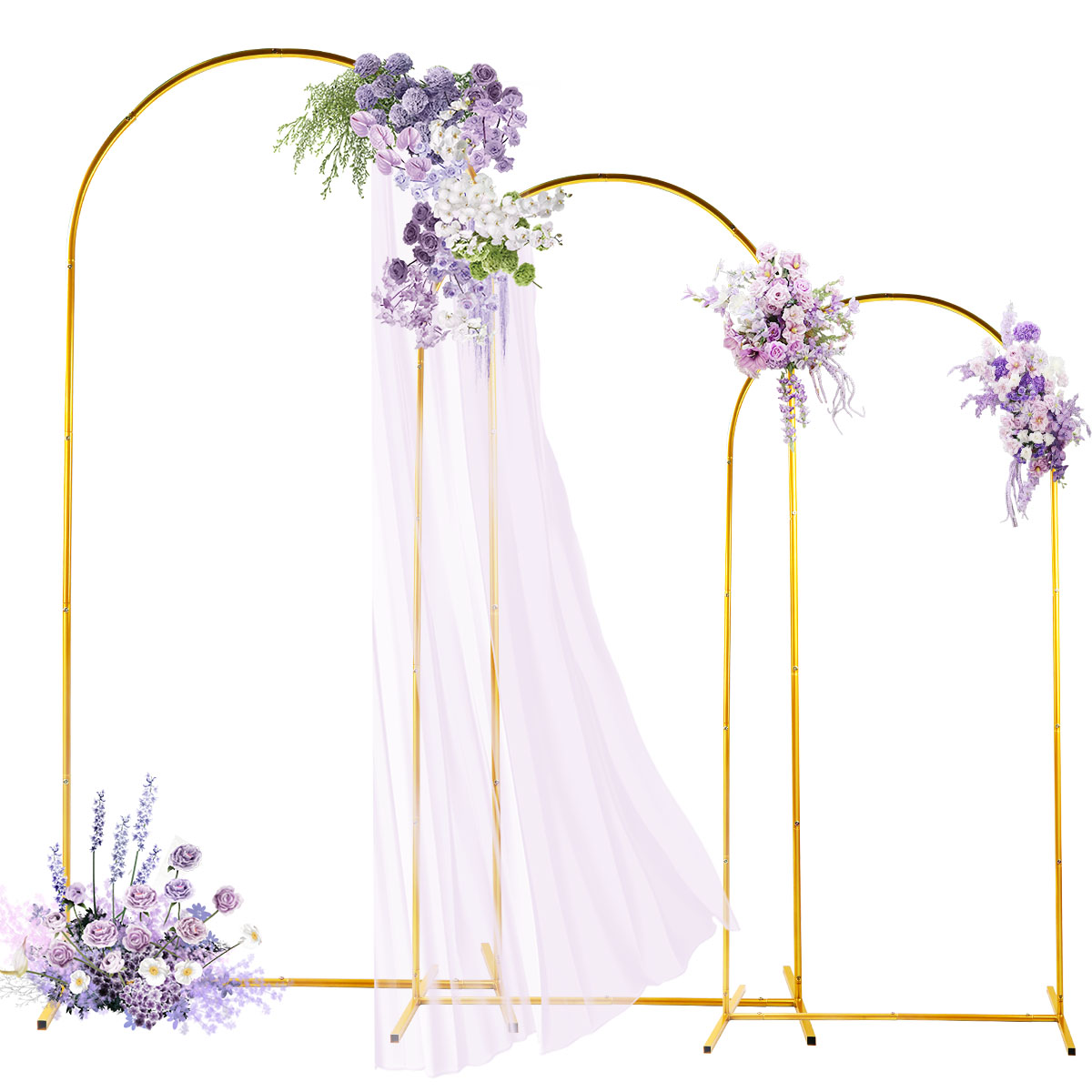 3Pack Golden Metal Arch Kits,  - Balloon Arch Kit avaliação e preço