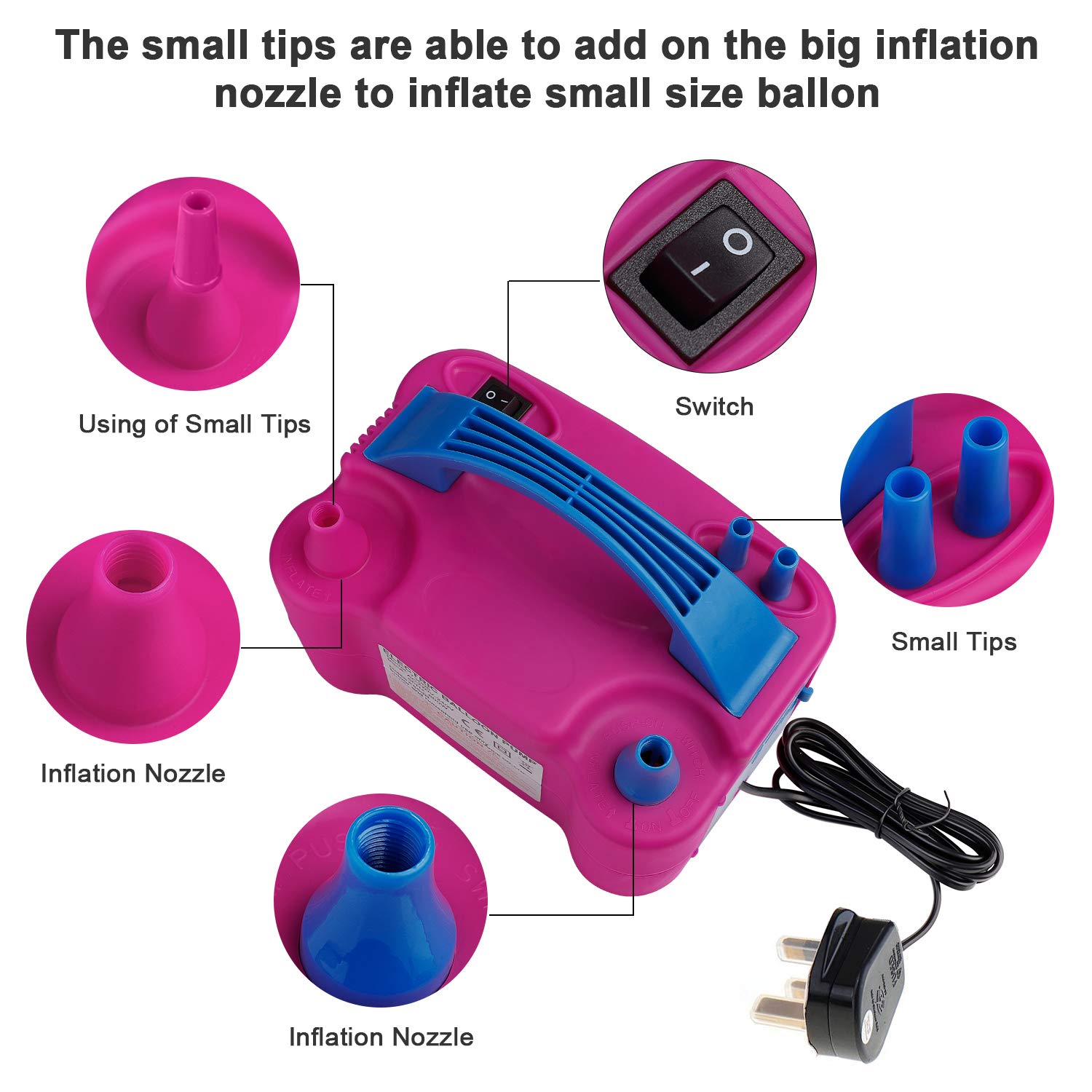 Portable Electric Balloon Blow - Balloon Pump Hand avaliação e preço
