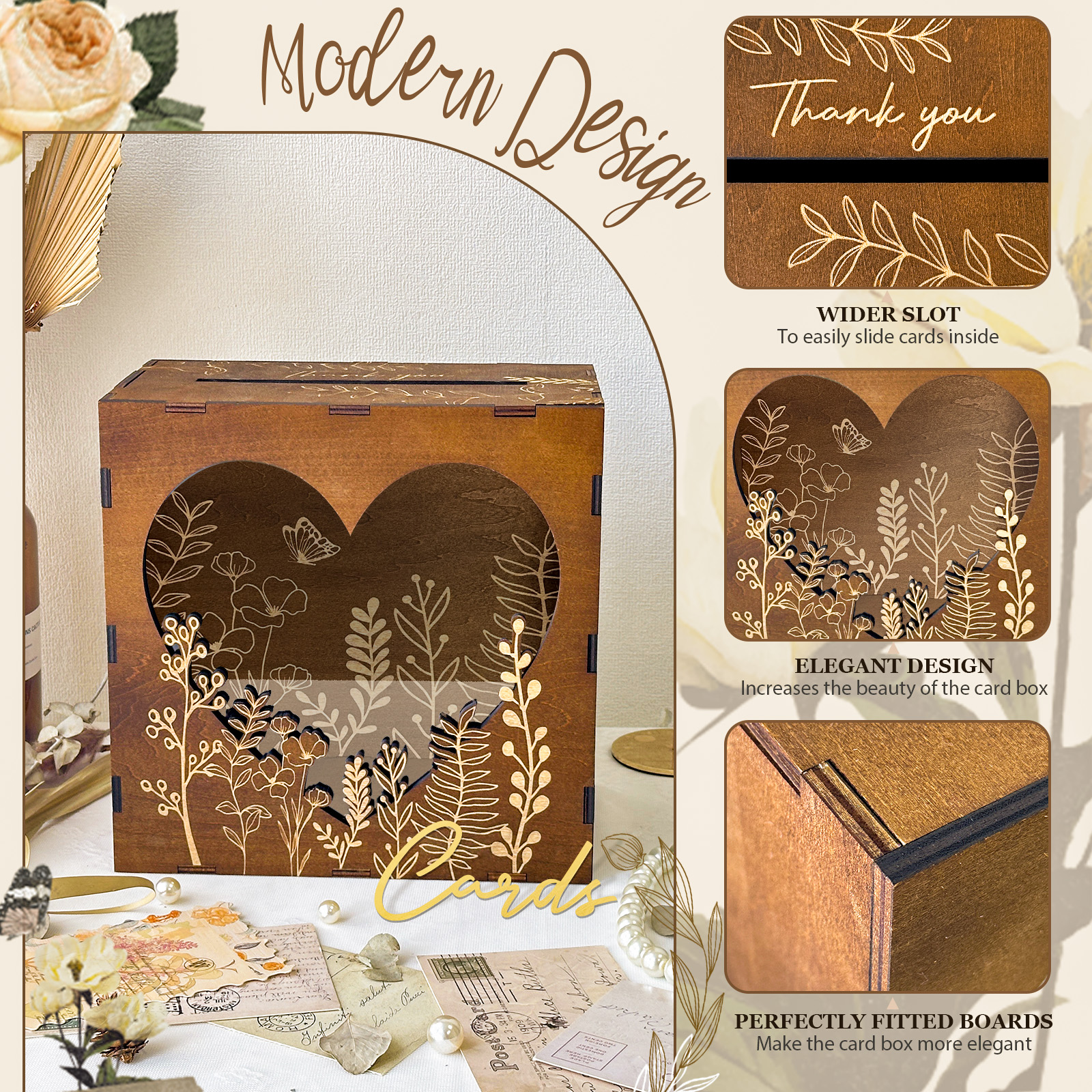 OurWarm Heart Window Card Box, - Event Party Box avaliação e preço